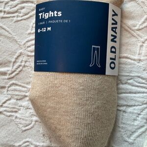 Old Navy Beige Tights 6-12m new